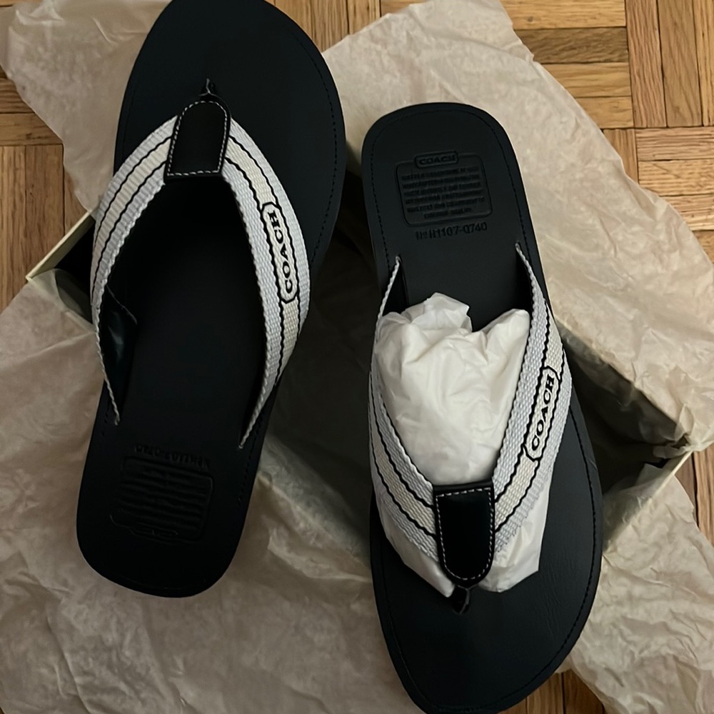 Coach Brand flip flops